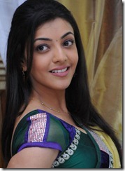 Telugu Actress Kajal Hot Saree Stills
