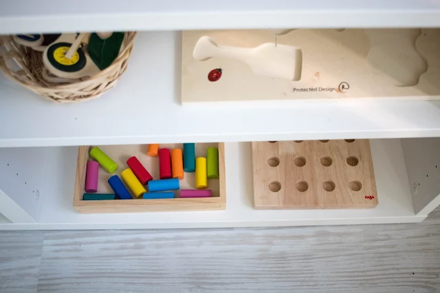 A step-by-step look at how we rotate toys in our Montessori home. 