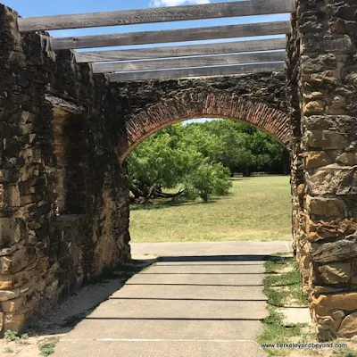 entrance to Mission Espada in San Antonio Missions National Historical Park in San Antonio, Texas