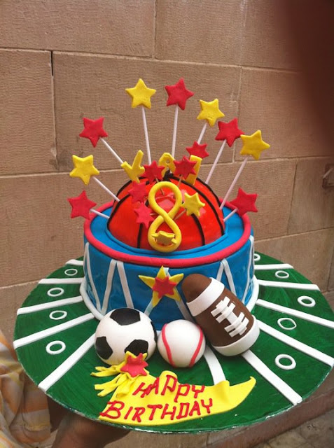 Birthday Cake for Sporty boys