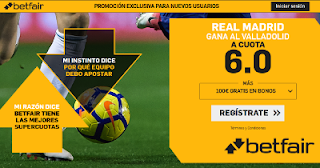 betfair supercuota Real Madrid gana Valladolid 10 marzo 2019