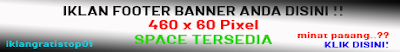 Pasang Iklan Footer Banner 460x60