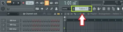 Изображение переключателя паттернов в fl studio