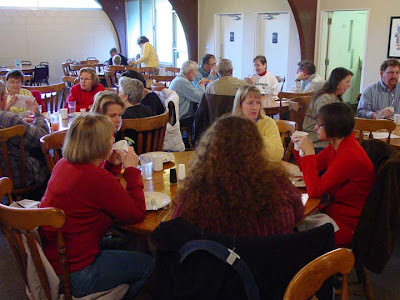 breakfast in the Honey Creek dining hall