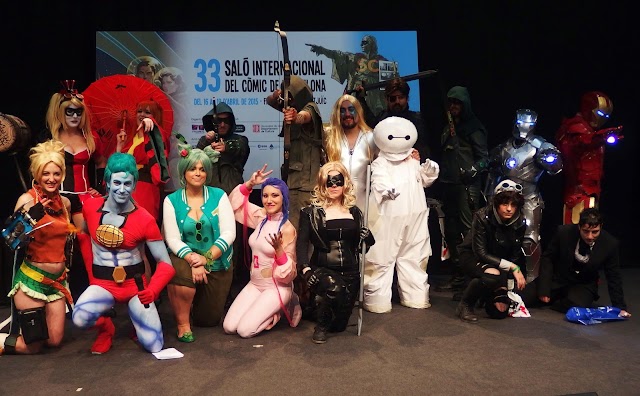 Cosplay de superherois al 33 Saló del Còmic de Barcelona