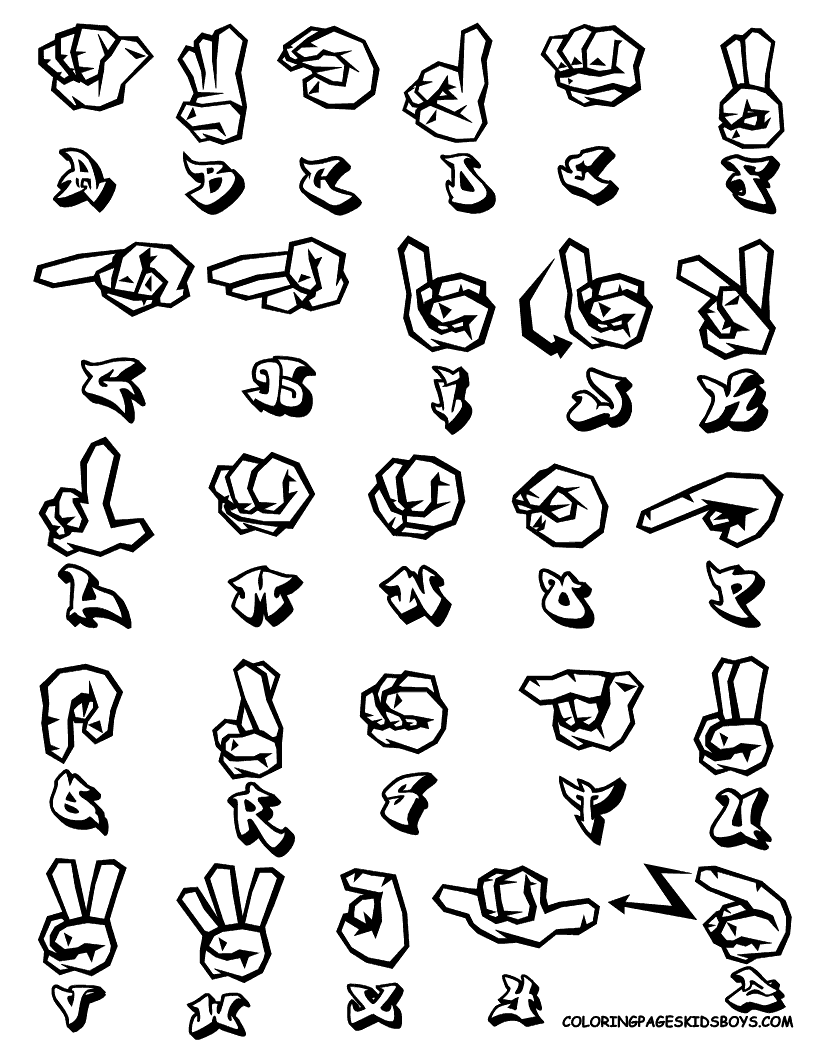 Unique Graffiti Letters Collection Unique Graffiti Letters Collection