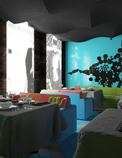 Colorful Interior Design for Restaurant