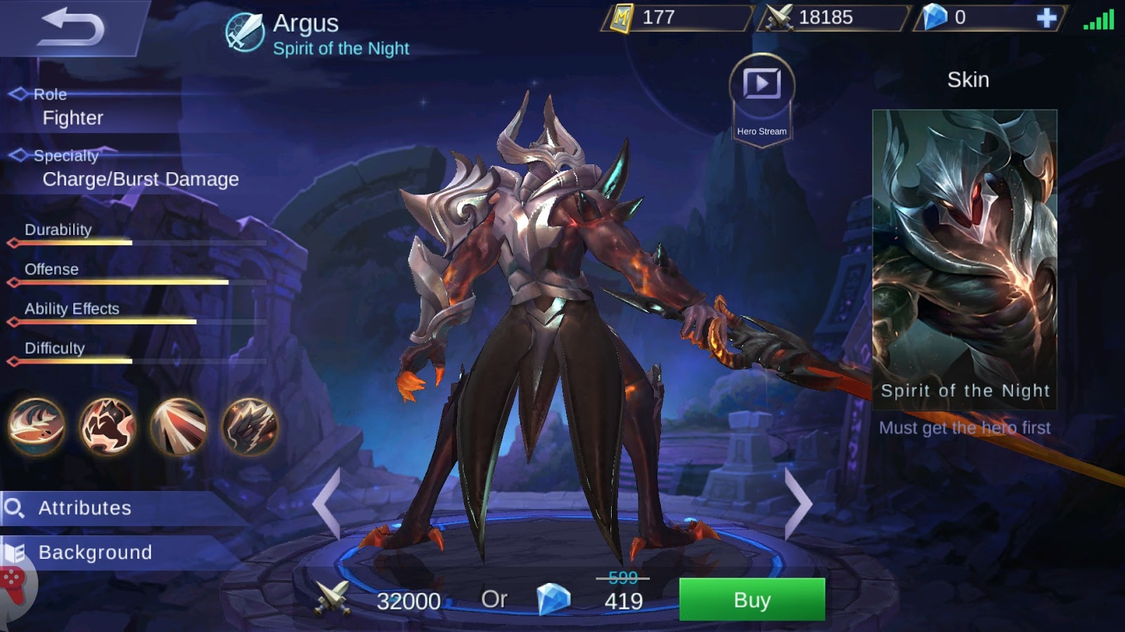 Argus Spirit Of The Night New Hero Mobile Legend Mobile Legends