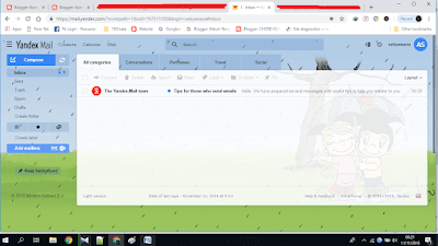 Contoh gambar ilustrasi halaman email yandex