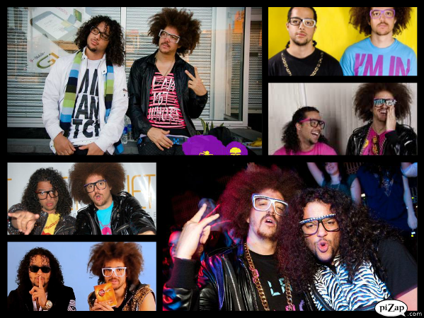 It's got two singers called REDFOO and SKY BLU and a lot of amazig dancers