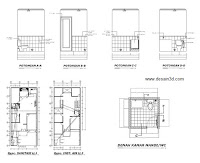 Gambar detail kamar mandi potongan sanitasi