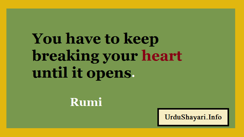 Rumi quotes on heart, Sufi quotes in English