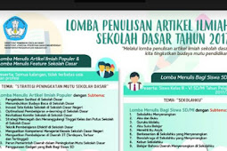 Lomba Penulisan Artikel Ilmiah Sekolah Dasar Tahun 2017