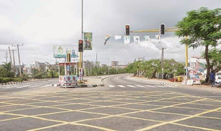 Photos: Lagos Roads Deserted During Election