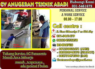 Tukang Service AC Panasonic Murah Area Sidoarjo 