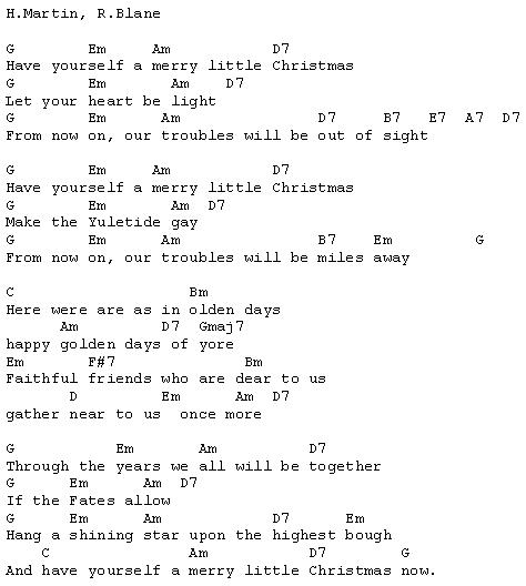 have yourself a merry little christmas lyrics