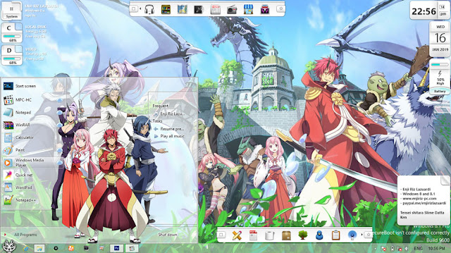 Download Windows 8 and windows 8.1 Theme Anime Tensei shitara Slime Datta Ken by Enji Riz Lazuardi