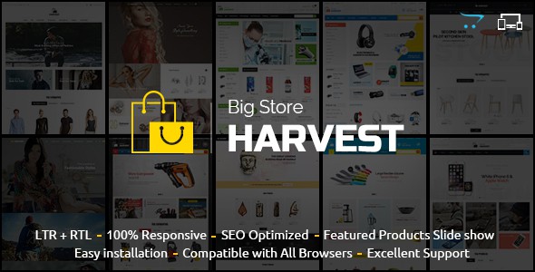 Harvest Responsive Multipurpose OpenCart Theme 