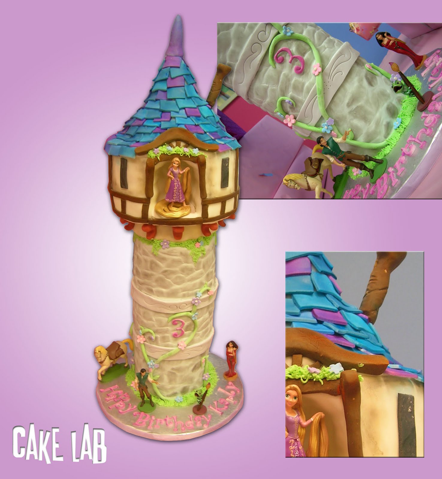 Tangled Tower Cake