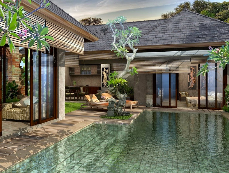 Contoh Desain Rumah  Villa Minimalis  Modern  Terbaru