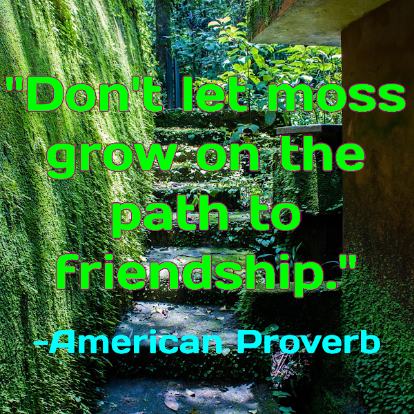 Path to friendship - American Proverb