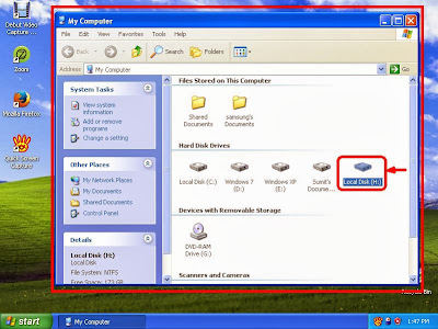 Learn how to hide files and folders in windowsXP step4