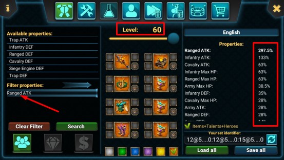  Gear Tersakit Pasukan Pemanah Untuk Menyerang  Gear Tersakit Pasukan Pemanah Untuk Menyerang (Full Attack) Pada Game Lords Mobile