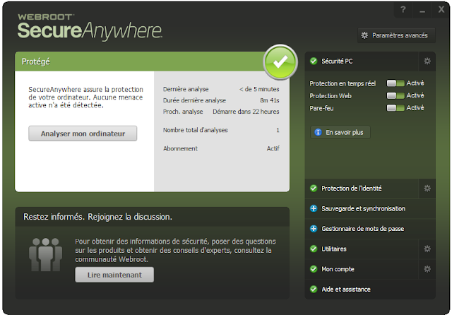 Webroot SecureAnywhere antivirus 9.0