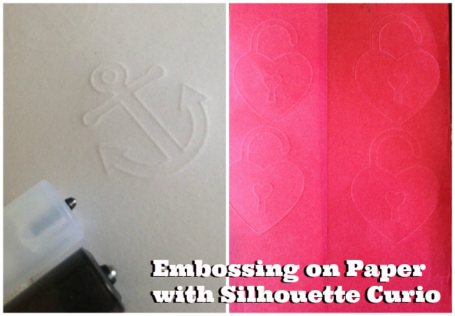 Silhouette Curio, review, first impressions, cardstock, embossing