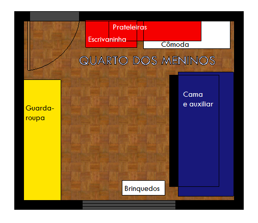 Planta Baixa do Quarto dos meninos