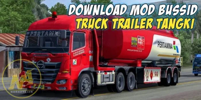 download mod bussid truck trailer tangki