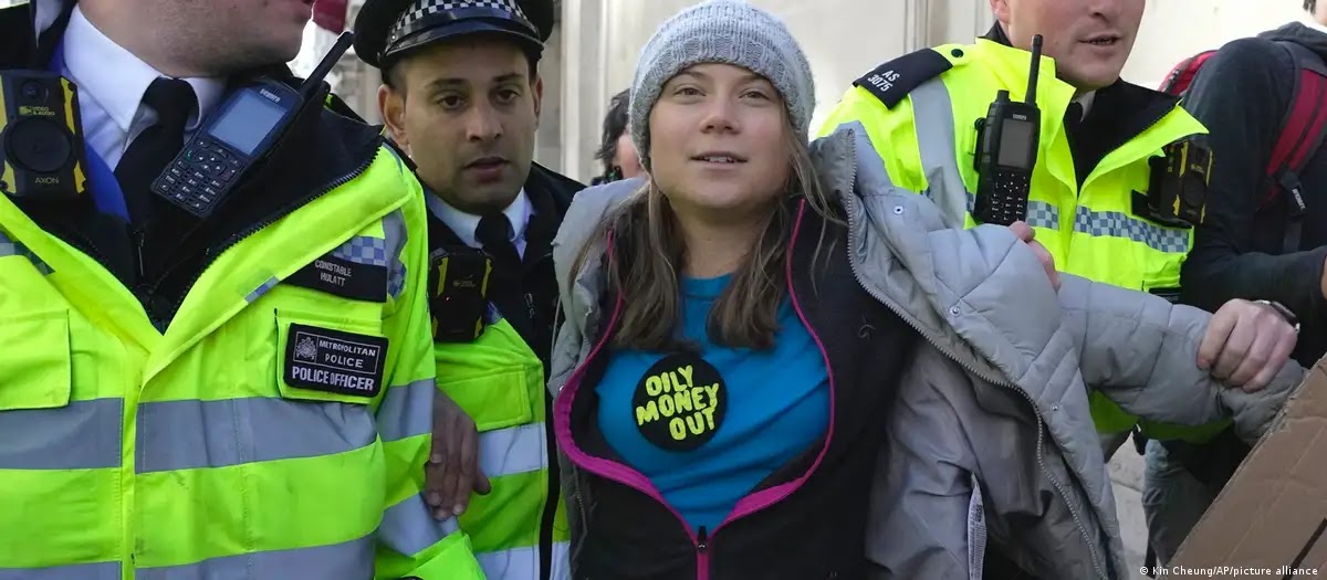 Ecologista Greta Thunberg detenida en Londres