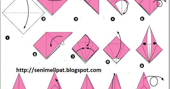  Cara  Membuat  Udang Dari  Kertas Lipat Origami  Seni Melipat