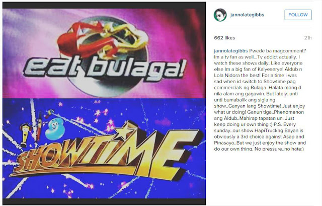 Janno Gibbs Speaks Up About Showtime And Eat Bulaga!