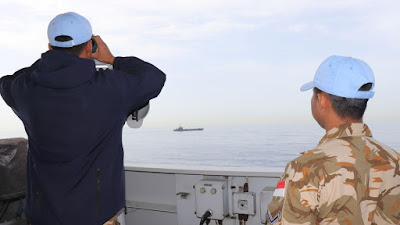   Satgas MTF TNI-Angkatan Laut Lebanon Latihan SAR Bersama