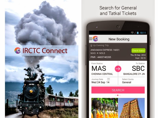 The IRCTC Connect App can now be downloaded for free from Google Play ...