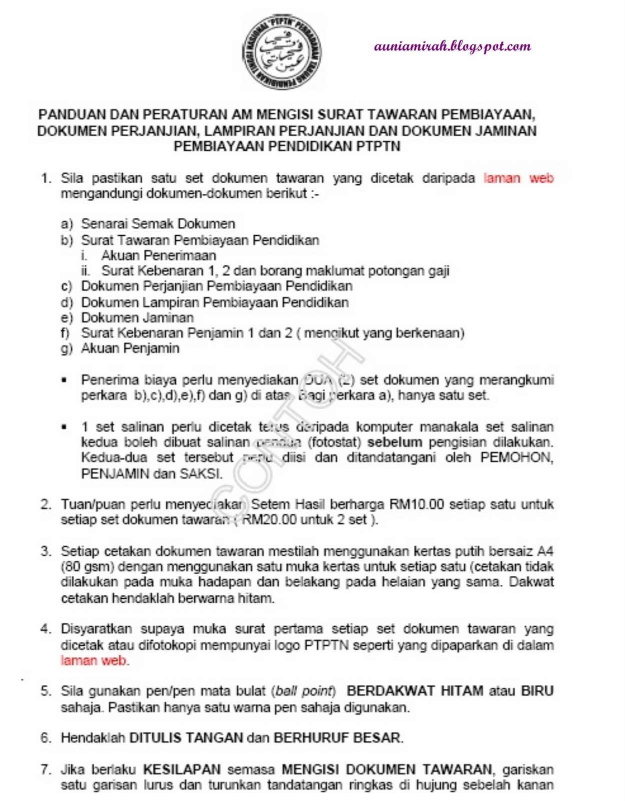 Contoh Surat Rasmi Rayuan Kurangkan Saman - Contoh LBE