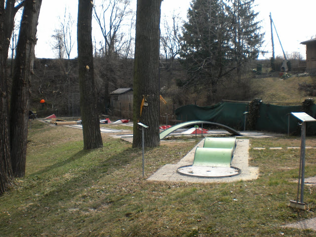 The Eternit Miniature Golf course at the Askoe Wien Wasserpark in Vienna, Austria