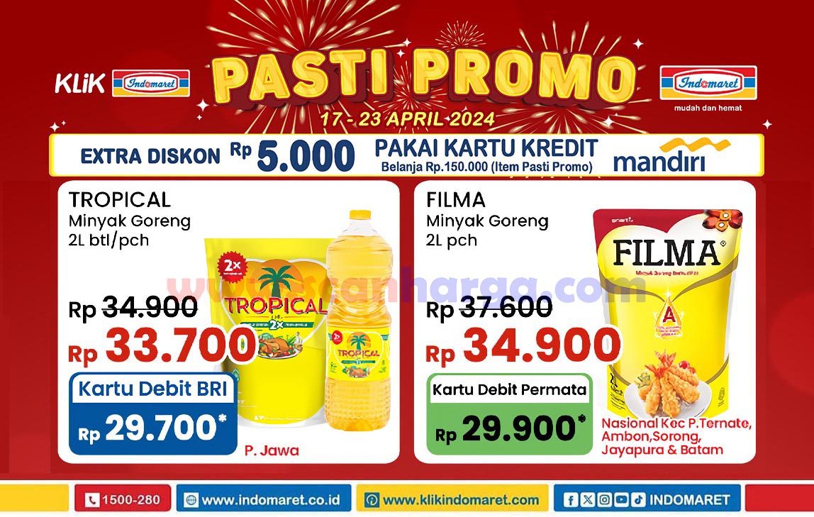 Promo Indomaret Pasti Heboh Harga Minyak Goreng 17 - 23 April 2024