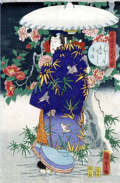 Ukiyo-e. Träsnitt. Kunisada II,