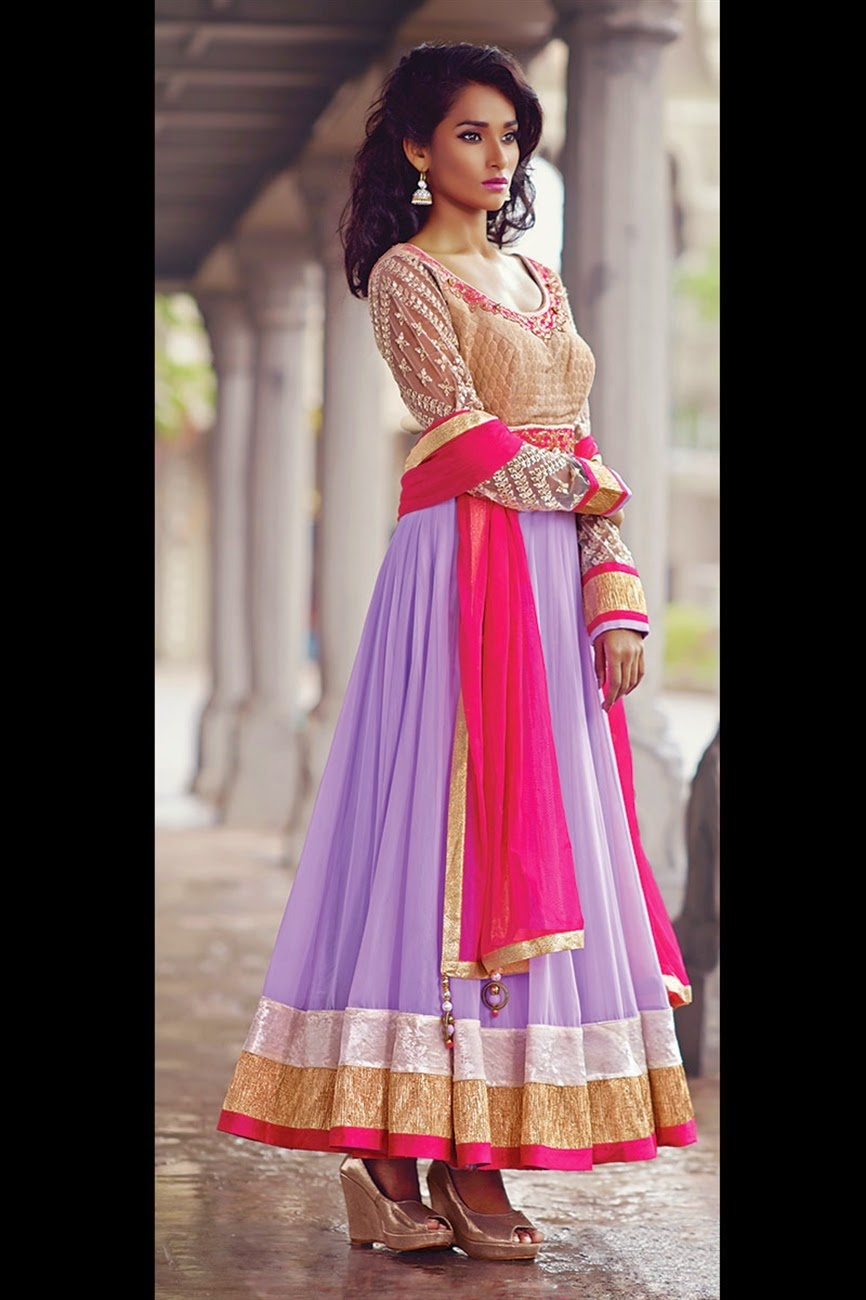 Exclusive Embroidery Work Ankle Length Anarkali Suit