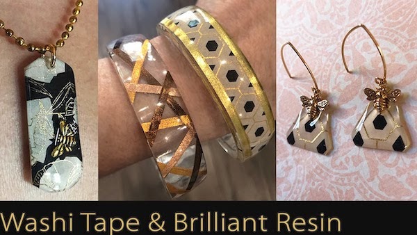 Clever Resin Bangle Tutorial has a Clear Window for Creative Fun