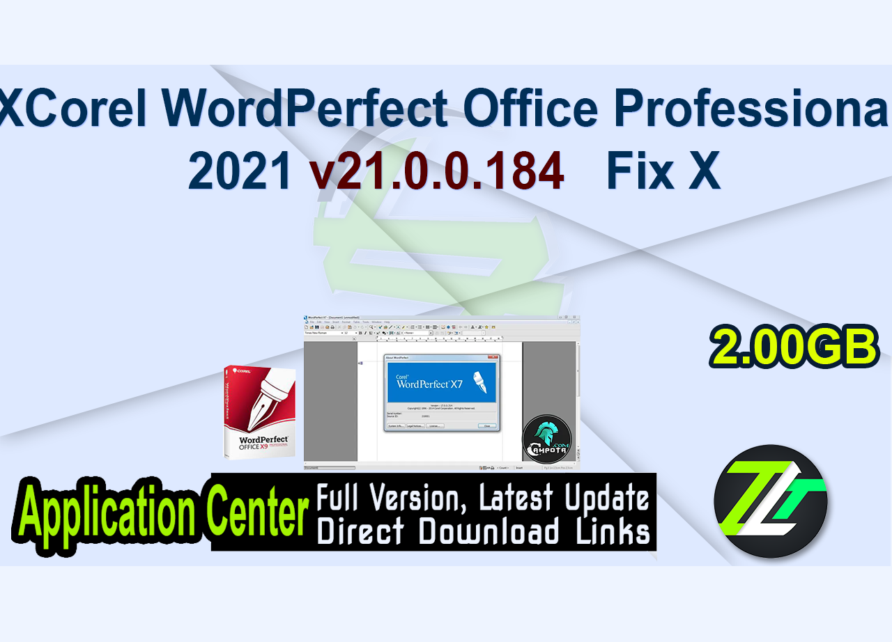 Corel WordPerfect Office Professional 2021 v21.0.0.184   Fix