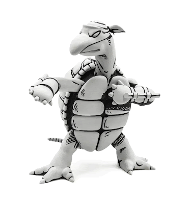 TMNT First: Peter Laird Vinyl Figure by Justin Ishmael x Bottleneck Gallery