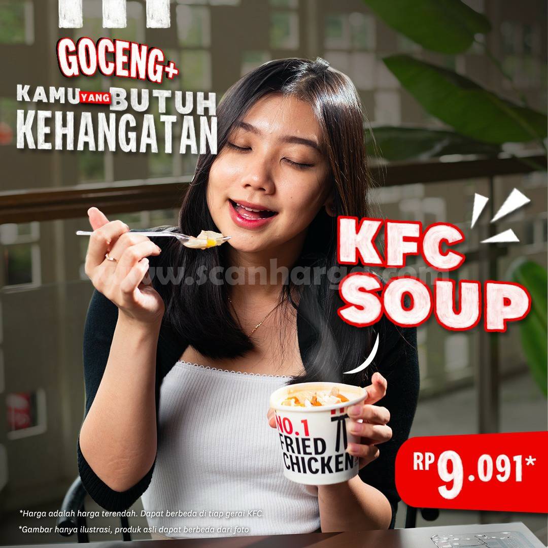 Promo KFC GOCENG - Harga Spesial KFC SOUP Hanya Rp. 9.091