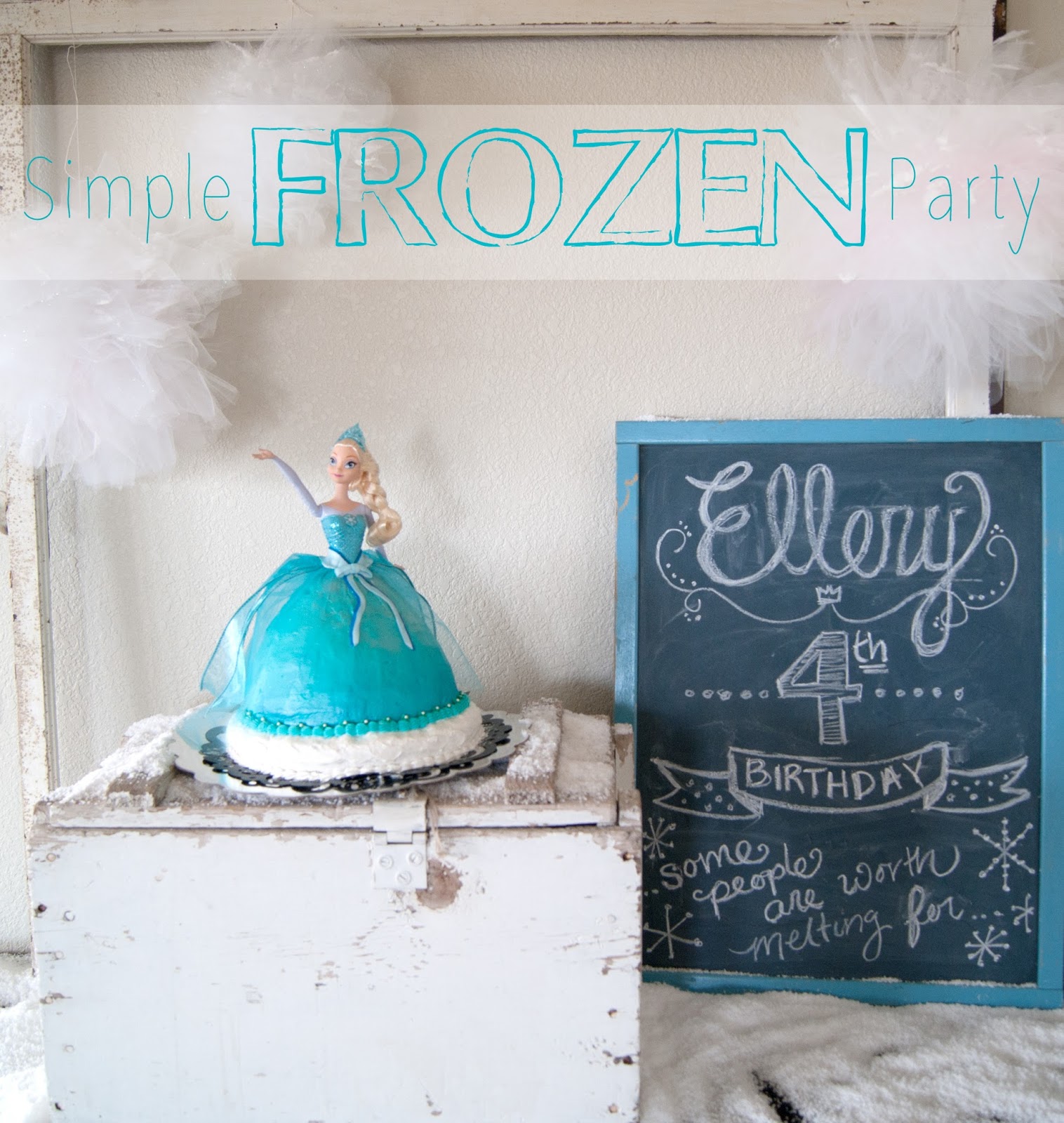 Simple FROZEN Party - birthday party on a budget - 