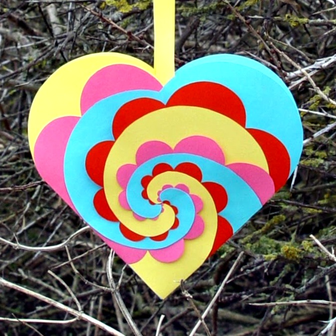 woven paper hearts