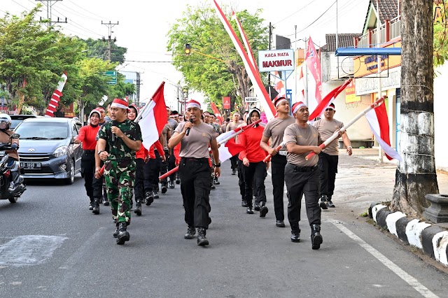 Peringati HUT RI ke 78, Kodim 0726/Sukoharjo dan Polres Pererat sinergitas dengan olah raga bersama. 