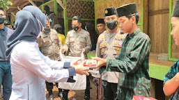 Kadin Banten bareng Tim Warung Jum'at Barokah Polda Banten salurkan Beras dan Sembako Ke Ponpes dan Masyarakat