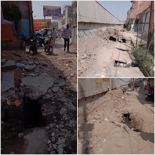 Finished Road Works Troubling Public In Uttar Pradesh